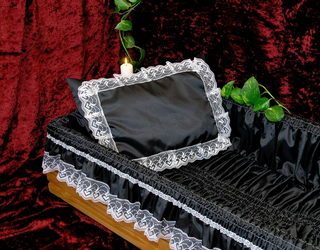 Coffin lining, funeral accessories, coffin hardware
